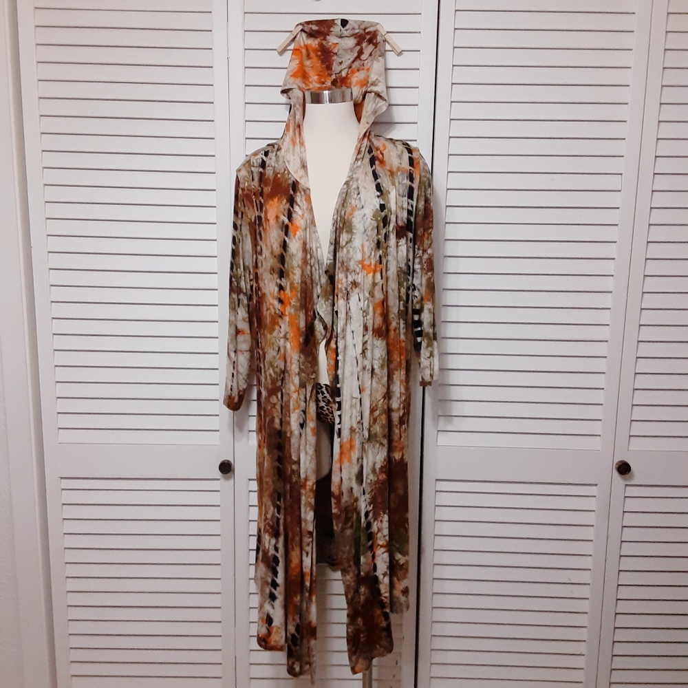 Beach Wrap Hoodie with Cell Phone & Key Pockets by Coin 1804 - Picture 2 of 16